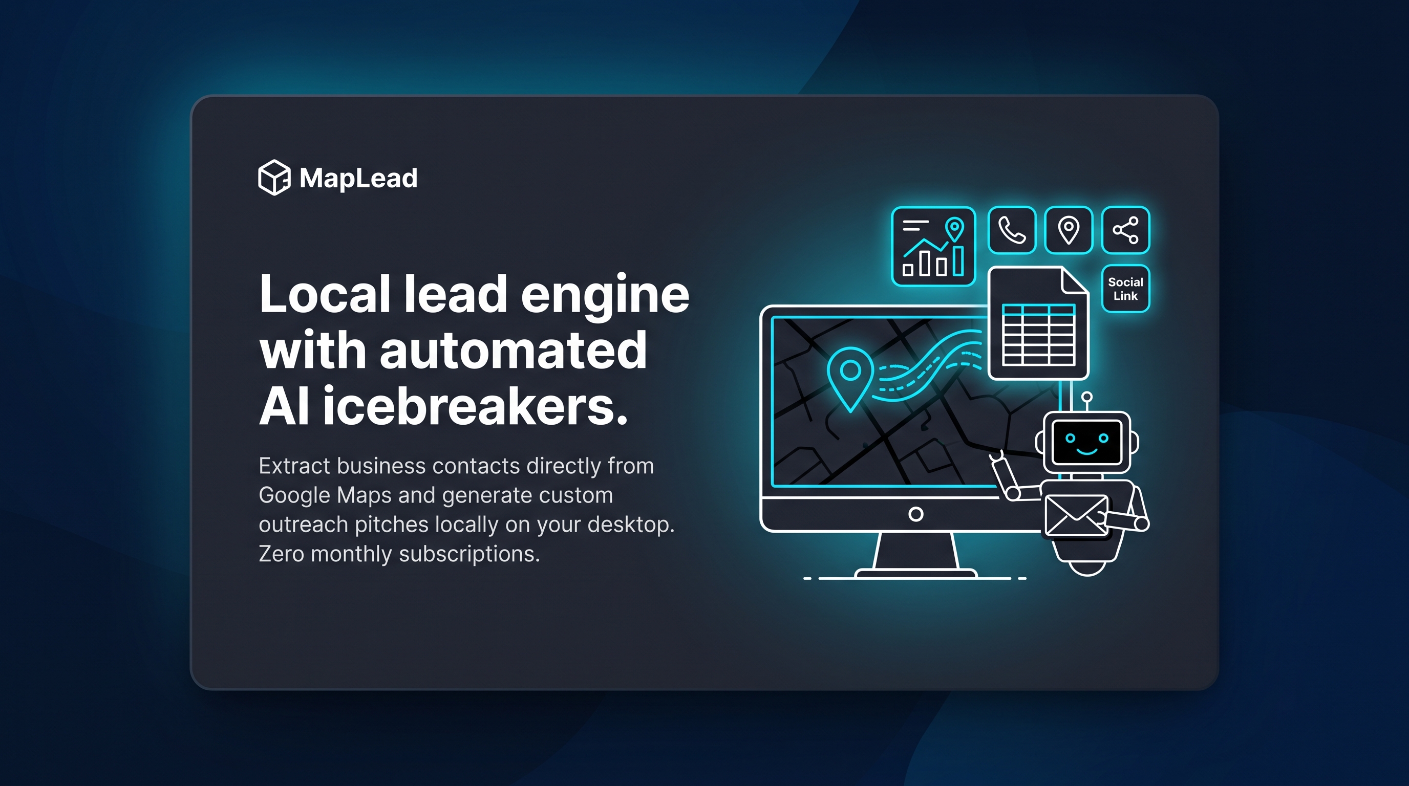 MapLead AI Studio application interface