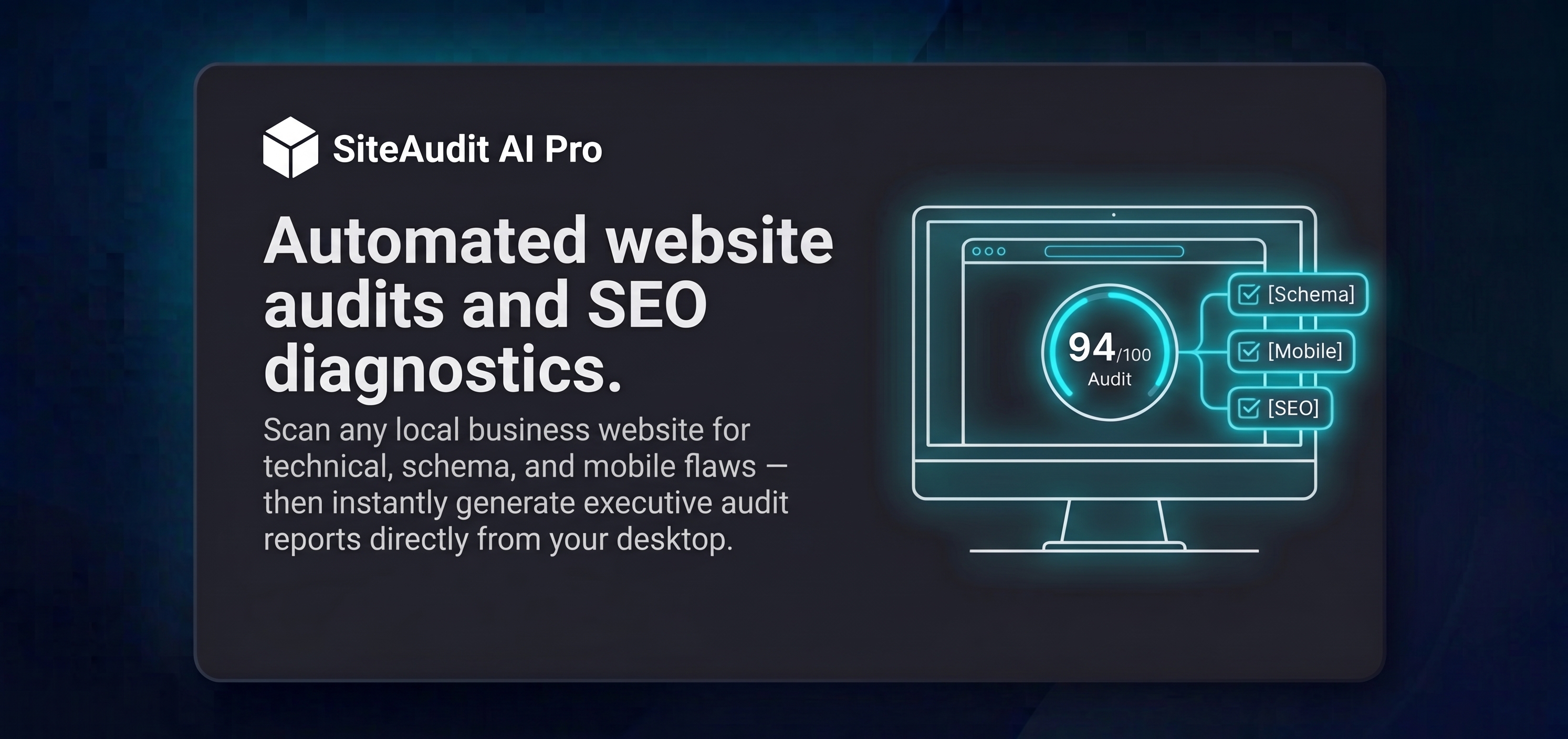SiteAudit AI Pro application interface